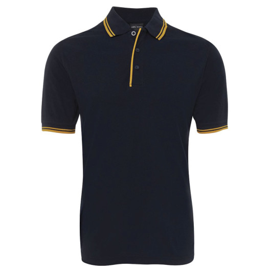 Classic Contrast Polo Navy Gold